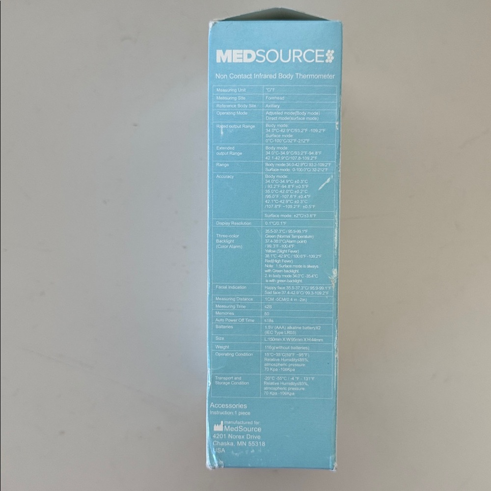 MedSource Non-Contact Infrared Thermometer - Picture 3 of 5